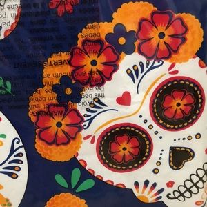 Day of the Dead - Halloween Inspired Table Cloth - NWT - 52 x 70